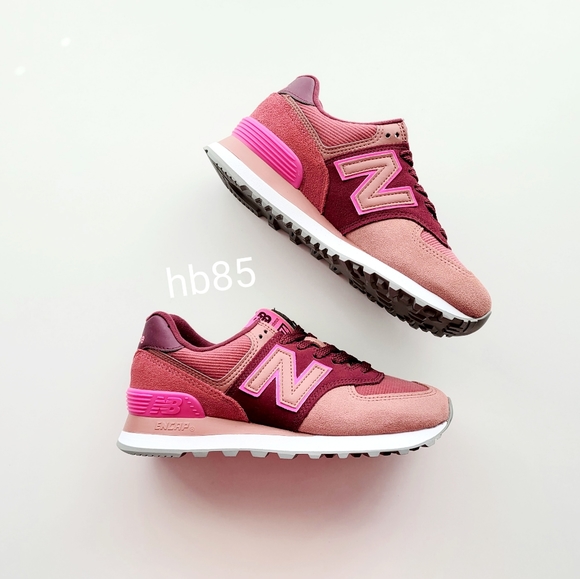 New Balance 574 Garnet Washed Henna 